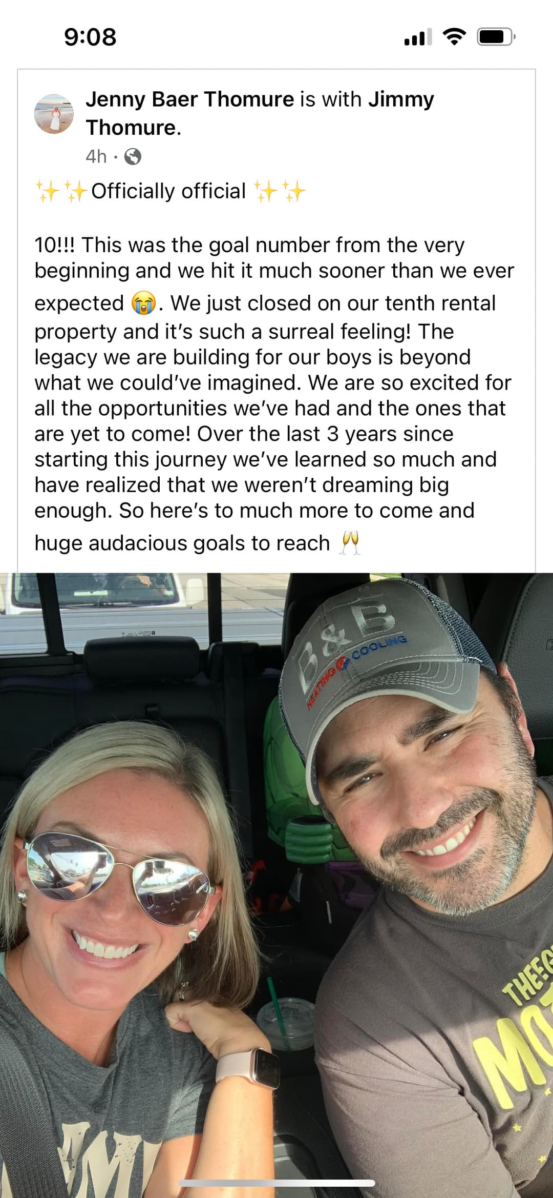 Archived community post from Jenny Baer Thomure about closing on a tenth rental property